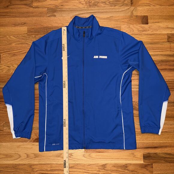 Nike Air Force Academy Team Jacket Mens Medium Blue Full Zip USA Military Sports - Picture 3 of 7